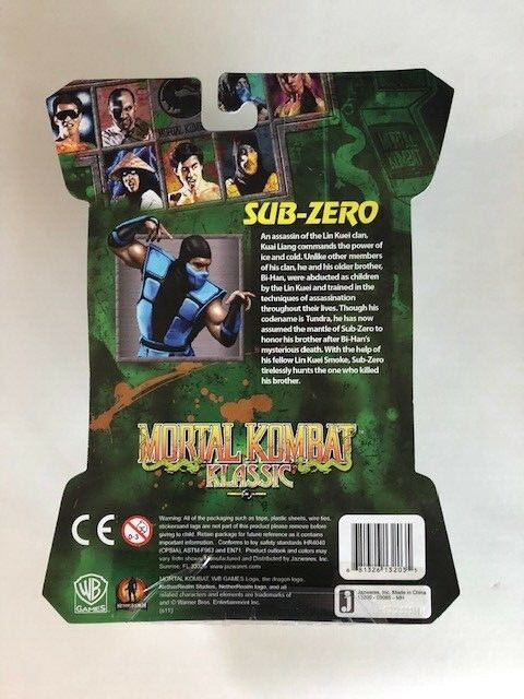 Mortal Combat Klassic Sub-Zero 4″ Action Figure Jazwares Sub Zero New OOP