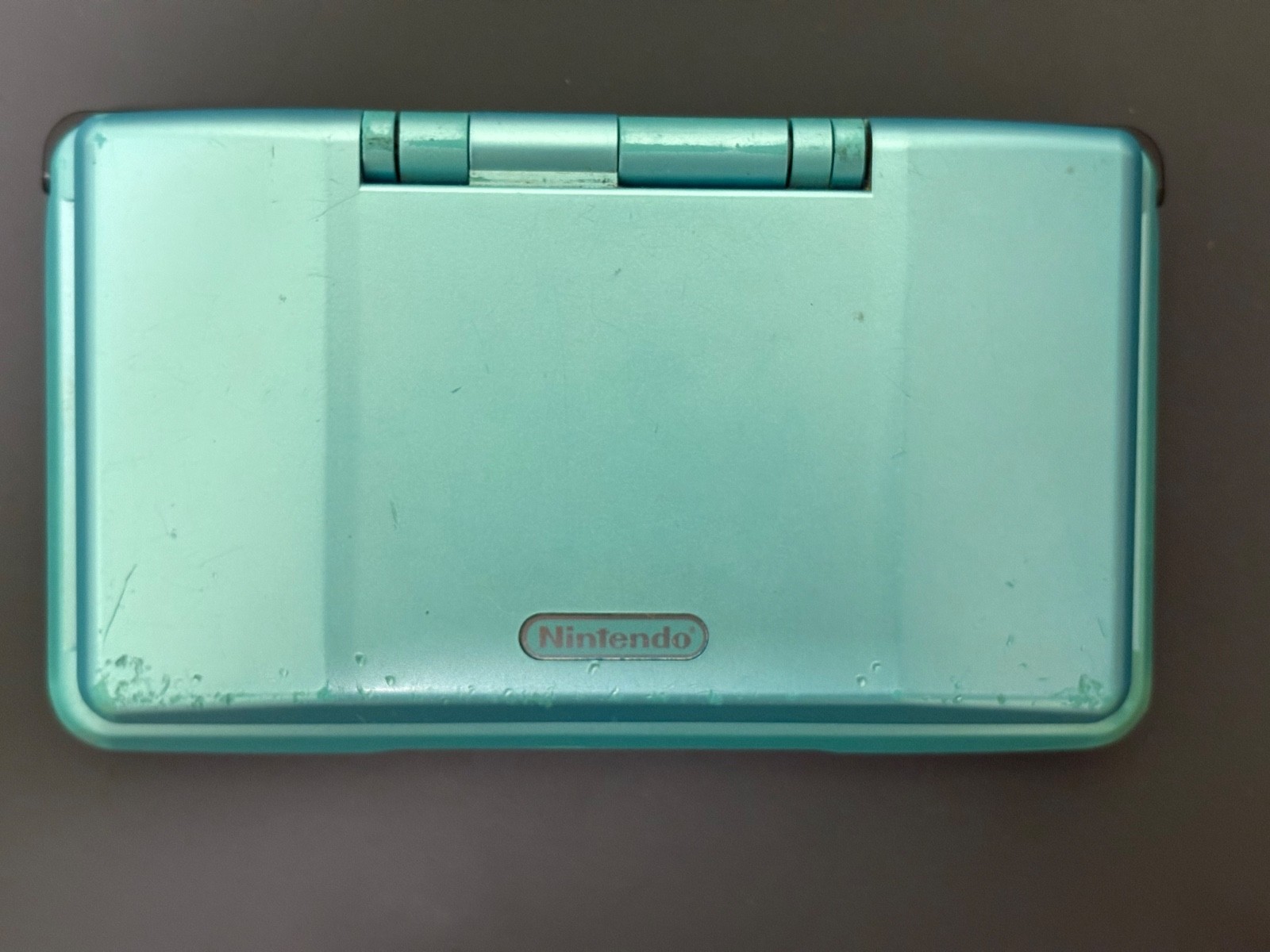 Nintendo DS Turquoise Handheld System – Good Condition! – TESTED & WORKING (3C)
