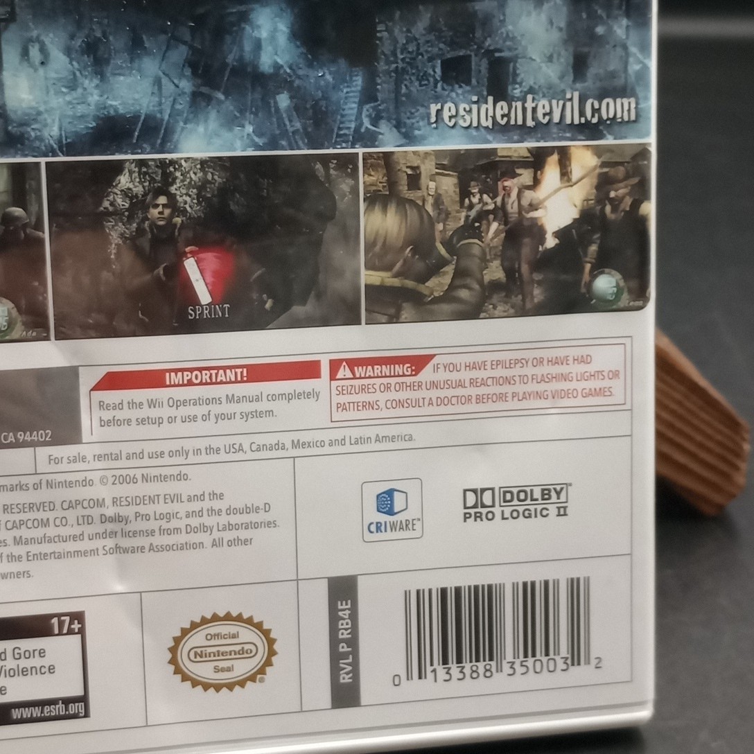 Resident Evil 4 Nintendo Wii Edition TESTED & WORKING READ & PHOTOS