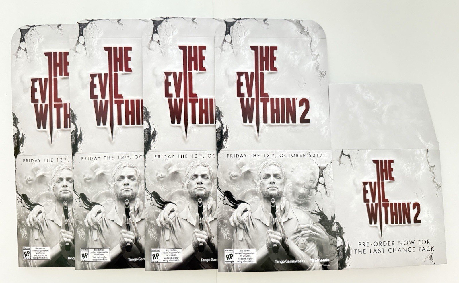 The Evil Within 2 Launch Kit and Standup Display Rare GameStop Exclusive /4500