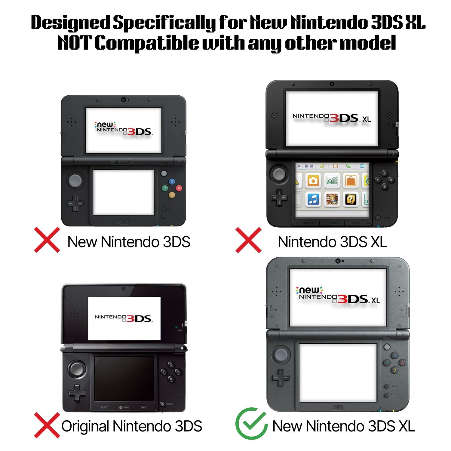 Aluminium Protective Hard Shell Skin Case Cover for New Nintendo 3DS LL XL 2015