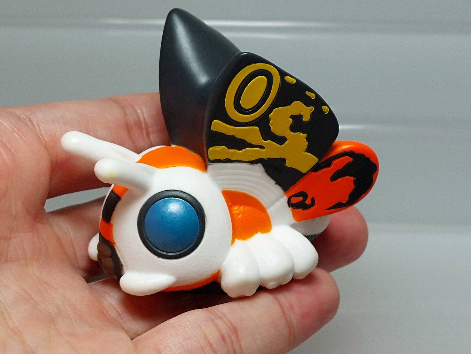 Godzilla Bath Bomb Ball Water Gun Soft Vinyl Mothra Figure TOHO M02 1.9in