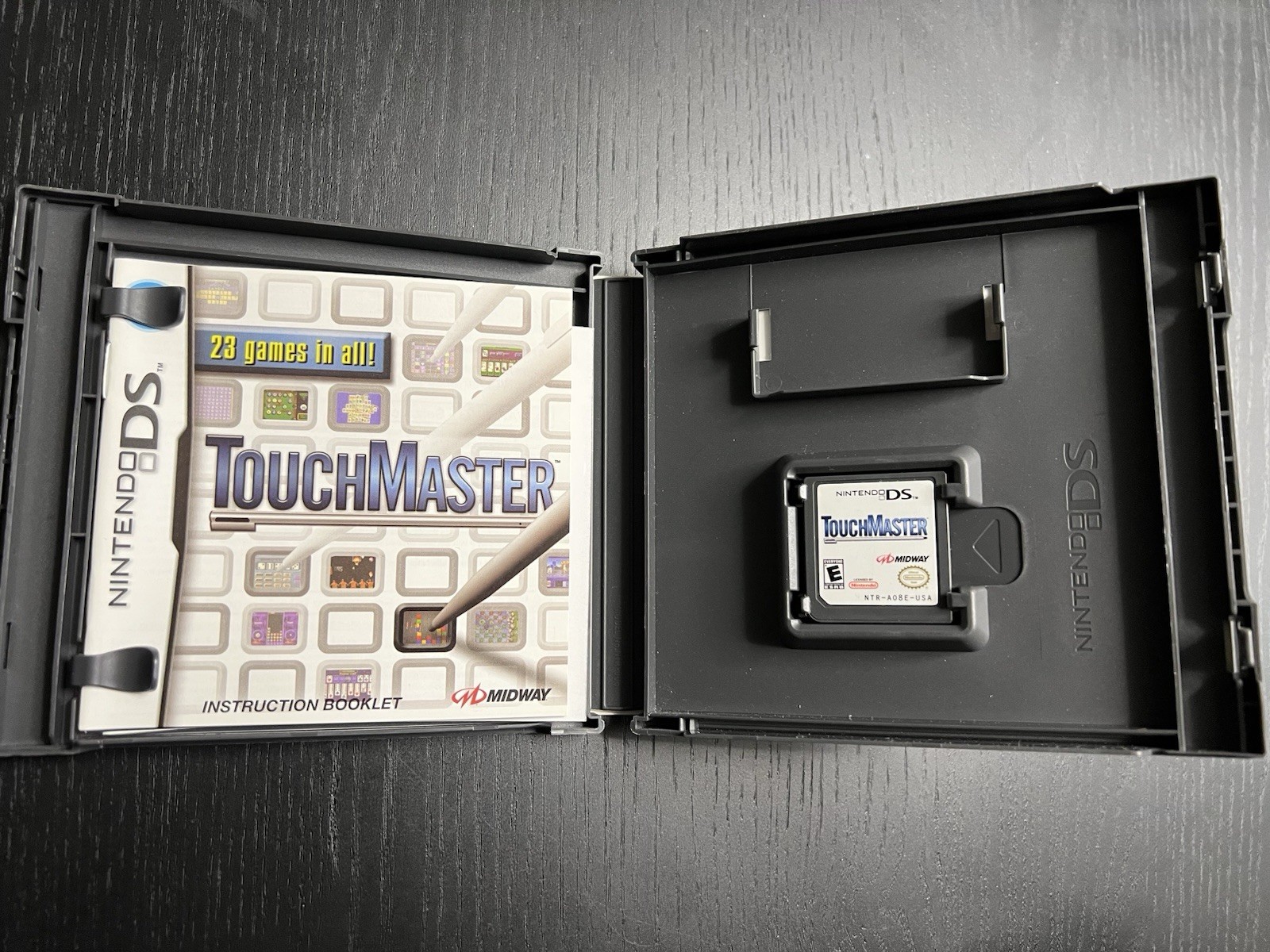 Nintendo DS TouchMaster 1 & 2 Complete Case Booklet Lot of 2