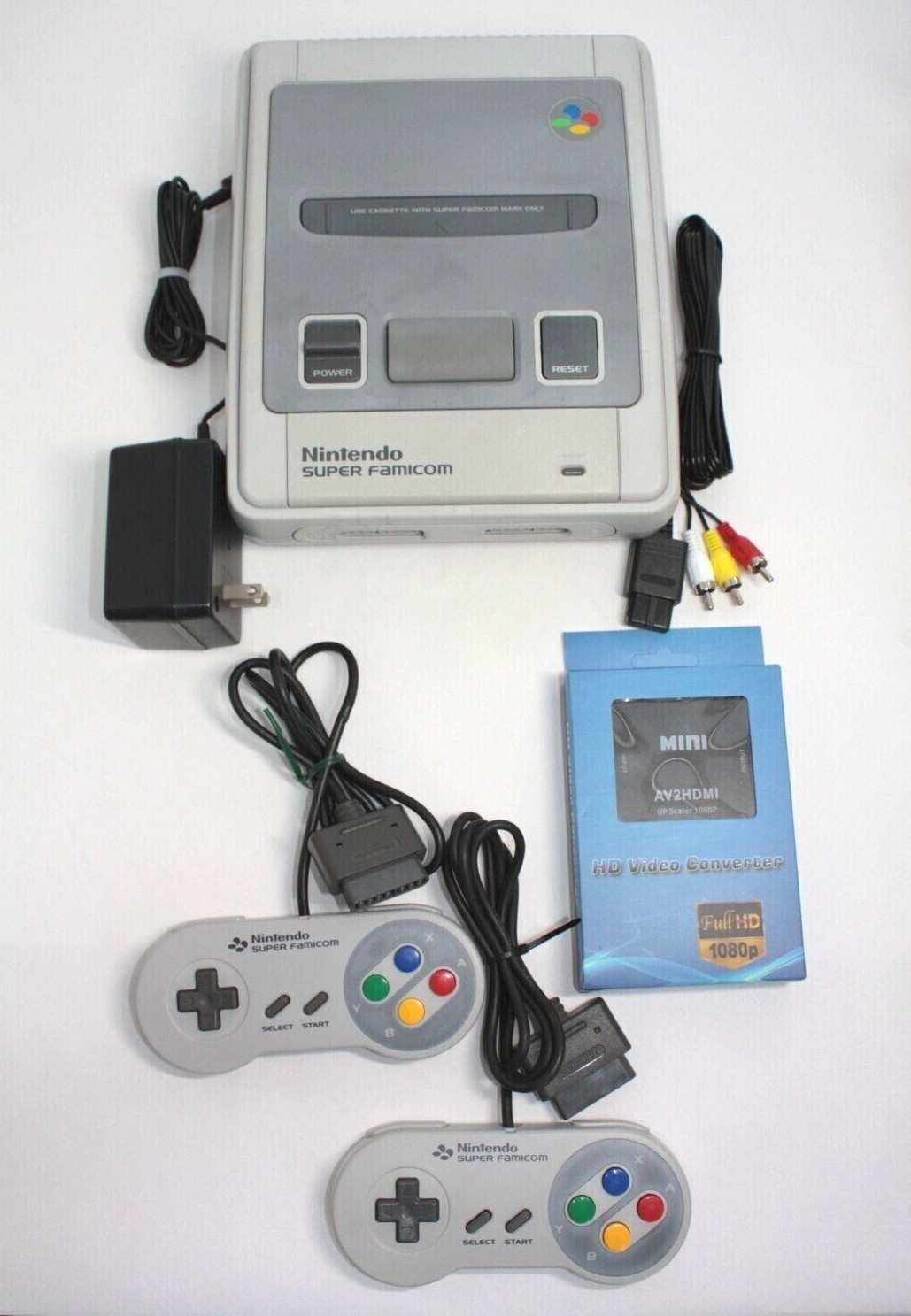 Nintendo Super Famicom Console Set SFC Japanese Language Edition Working Tested
