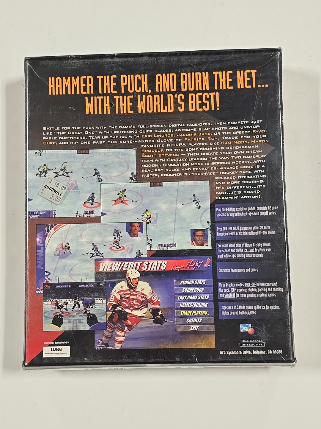 Wayne Gretzky And The NHLPA All Stars PC CD-ROM Sealed Box