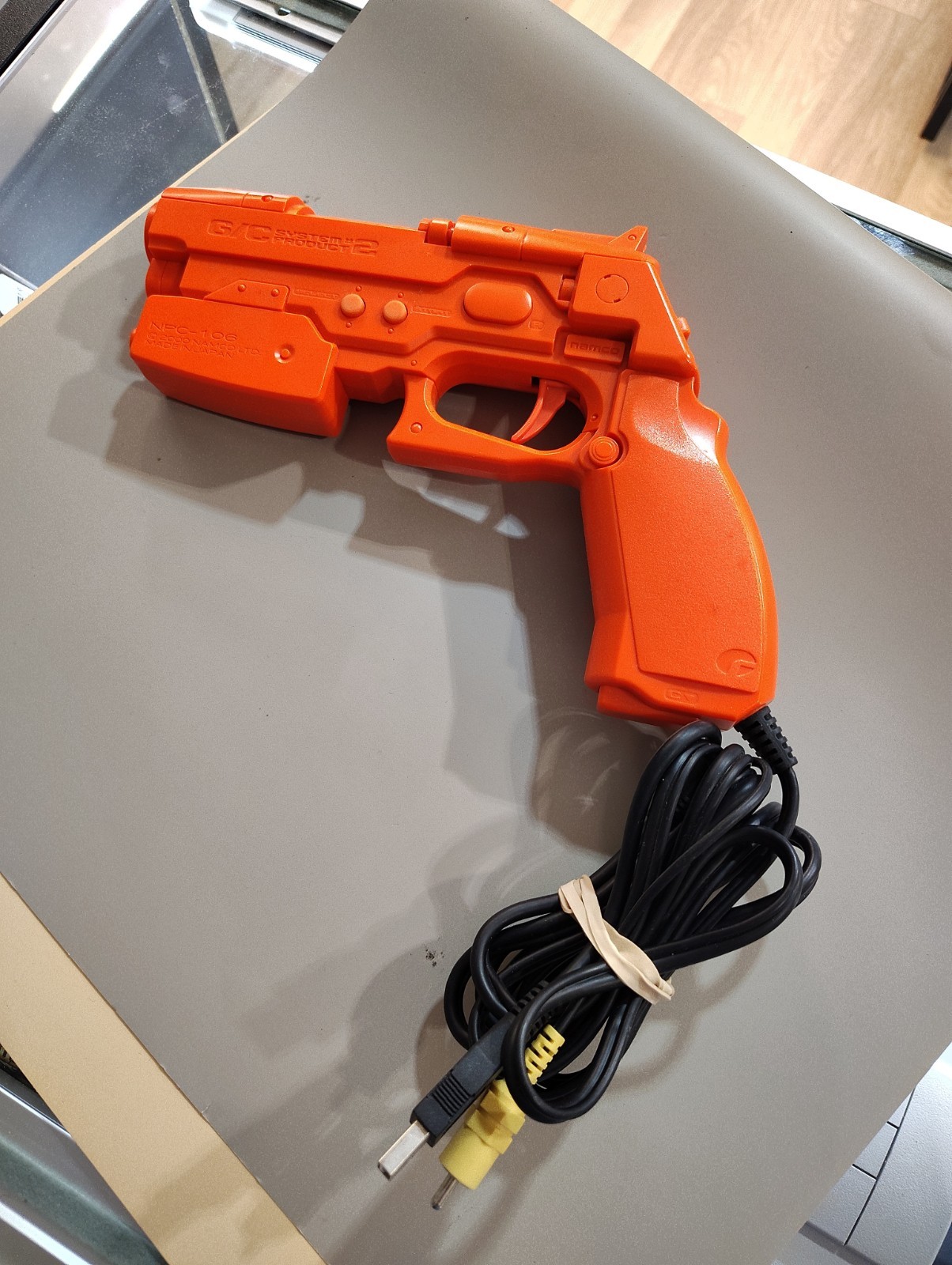 Namco GunCon Light Gun Playstation 2 (PS2) , 2nd Gun A/V adapter cable Untested