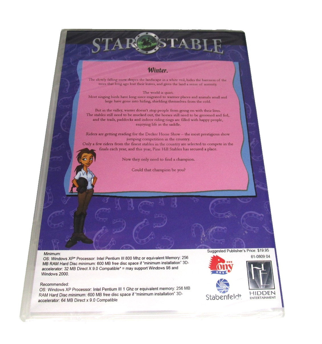 Star Stable: The Winter Riders Windows PC DVD-ROM Video Game~NEW SEALED RARE