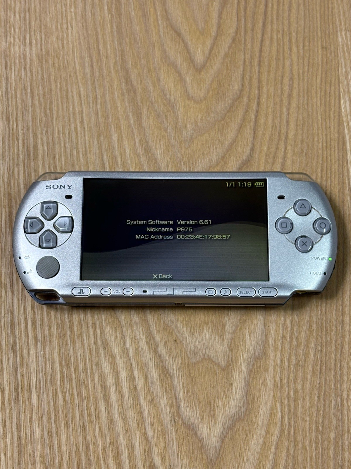 Sony PSP-3000 Mystic Silver Handheld Console PSP-3000MS Japanese