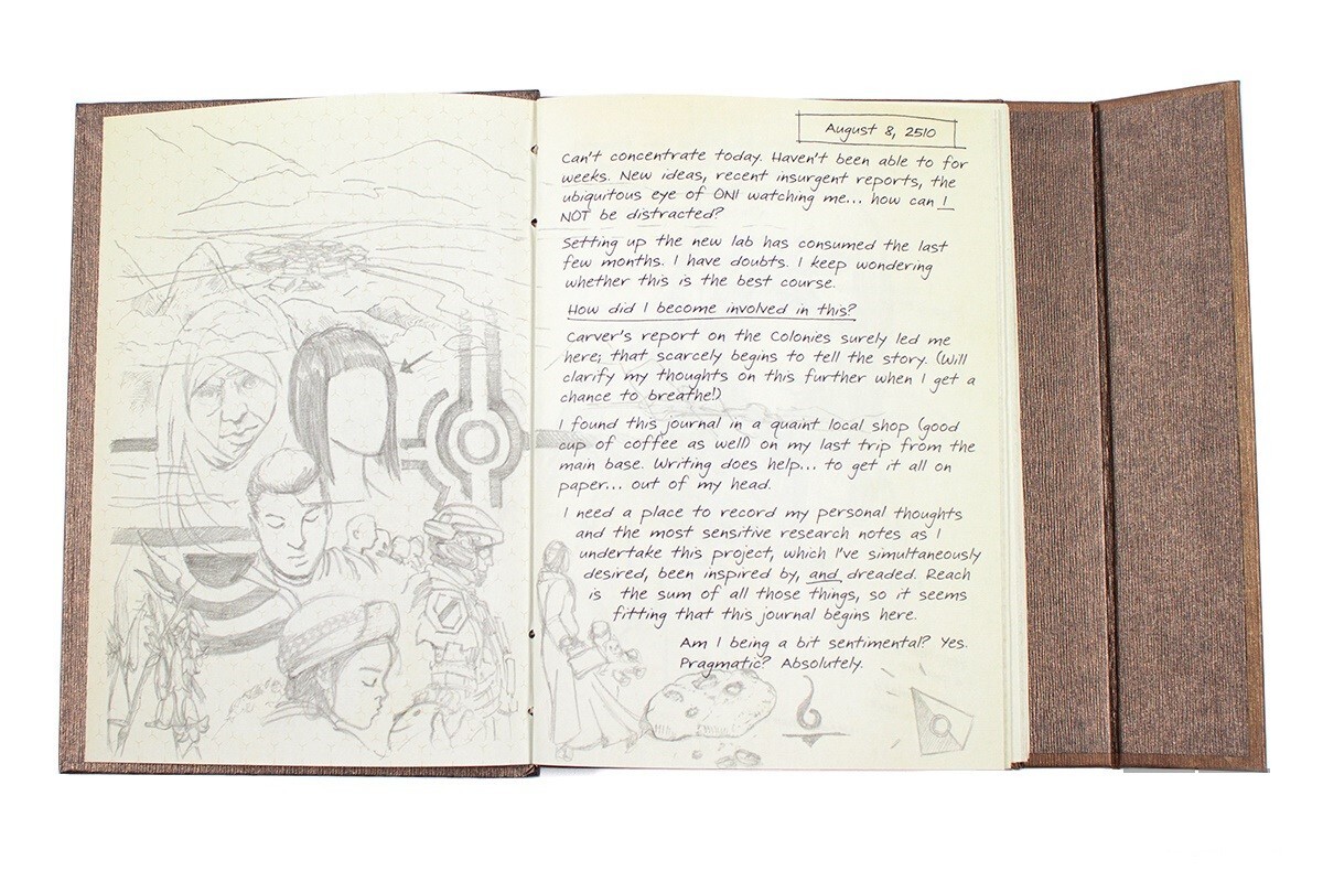 NEW Halo Reach Book Dr. Halsey’s Personal Journal Limited Edition – 2 5 4 3
