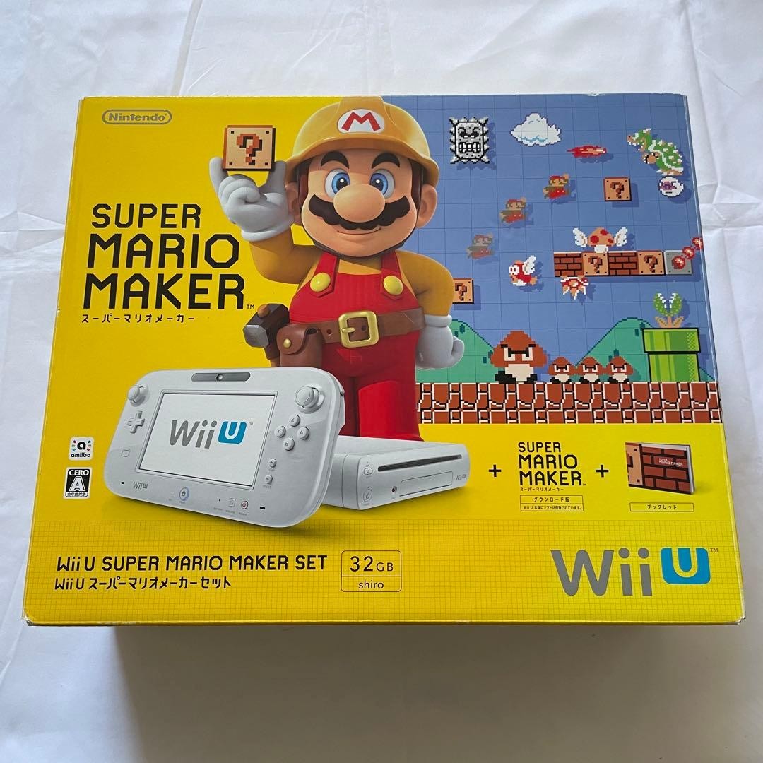Nintendo Wii U Super Mario Maker Set 32GB with Box Japanese version