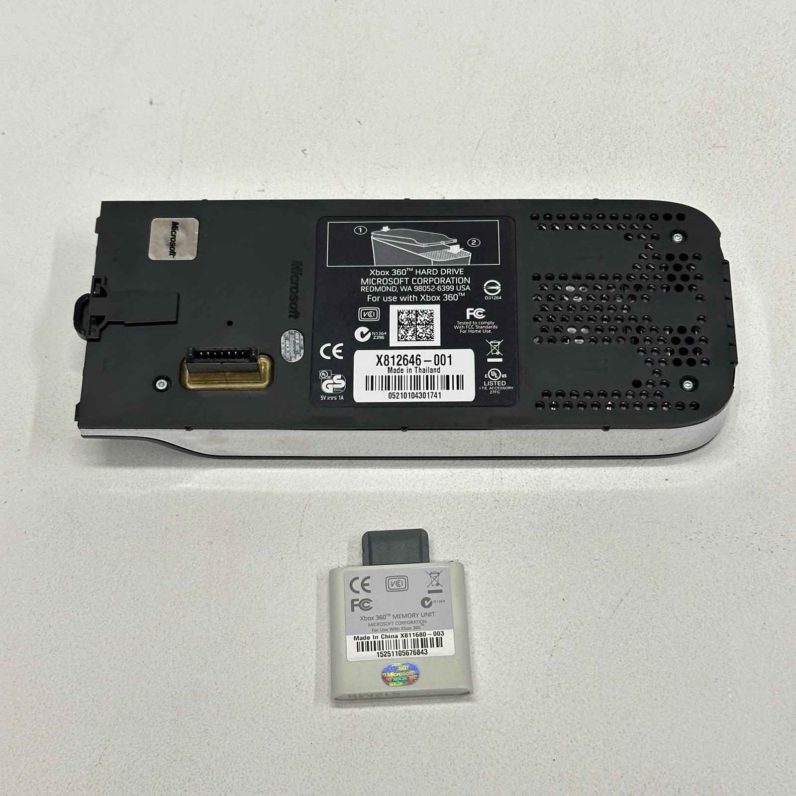 OEM Microsoft Xbox 360 512MB Memory Unit Memory Card and 120GB HDD
