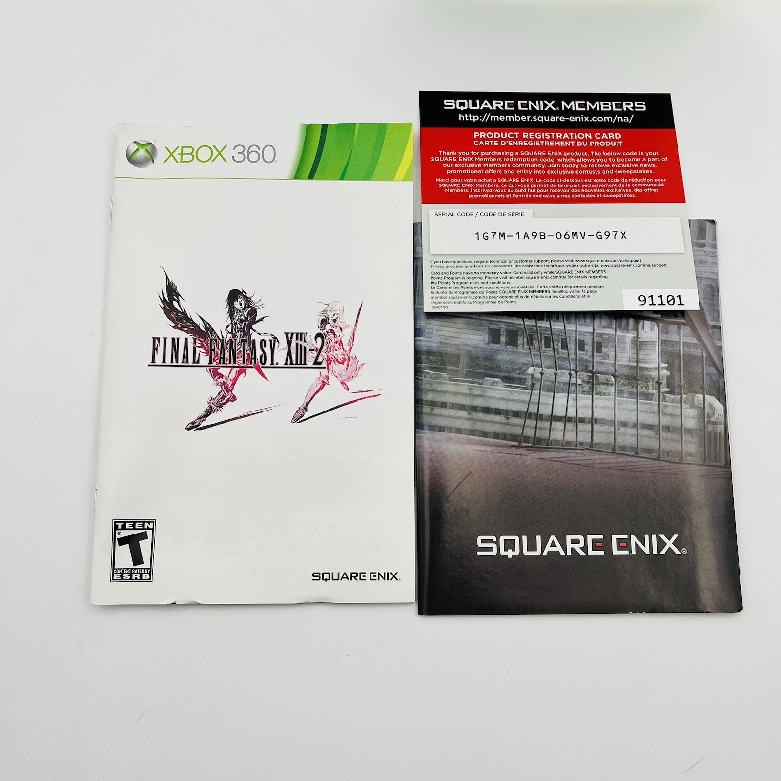 Final Fantasy XIII-2 (Microsoft Xbox 360) Complete w/ Manual, Poster & Reg. Card