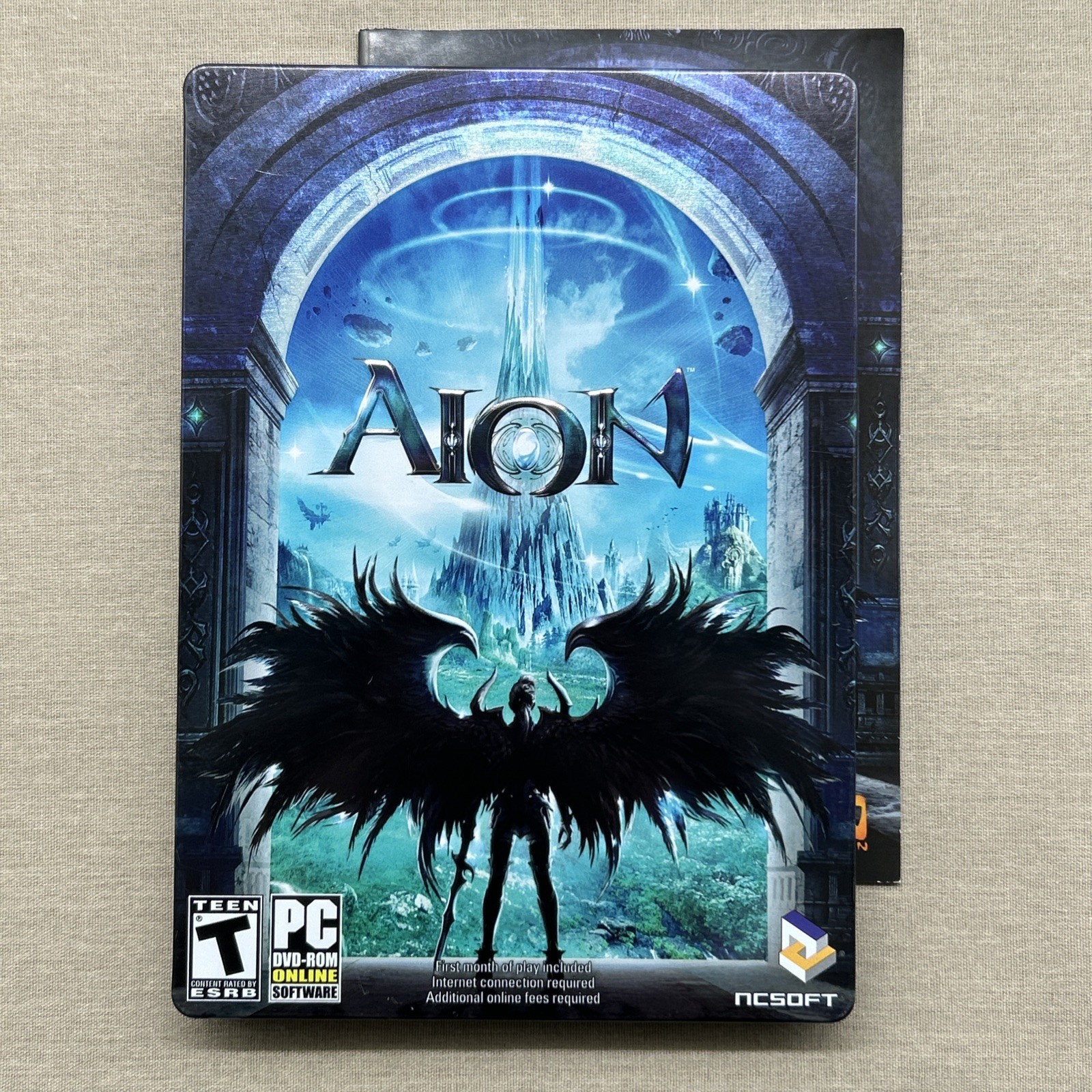 Aion (PC 2009 DVD-ROM 2-Disc STEELBOOK) Complete MMORPG Strategy Adventure Game
