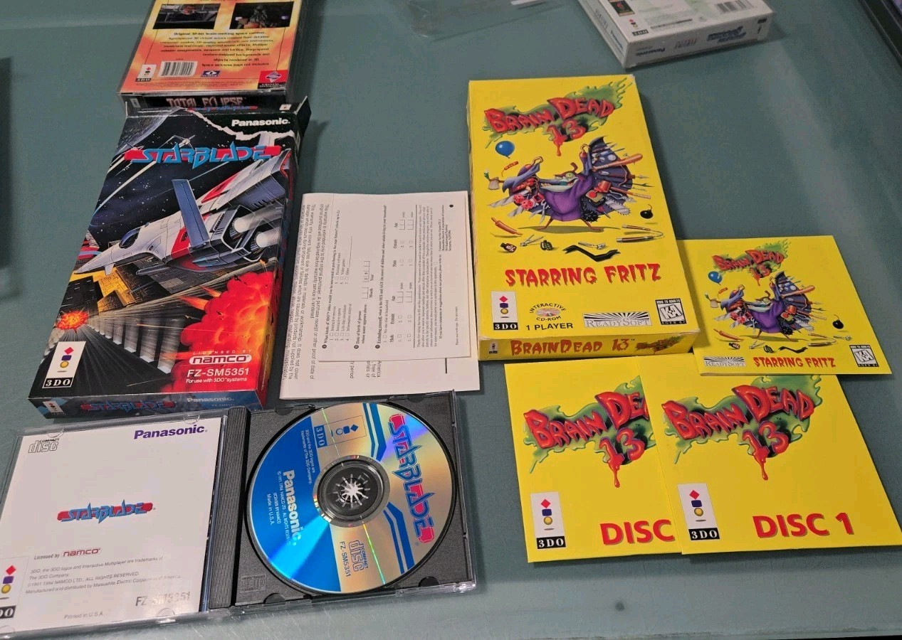 3DO Game Lot Including NEW BALLZ, TOTAL ECLIPSE, BRAINDEAD 13 + MORE READ!