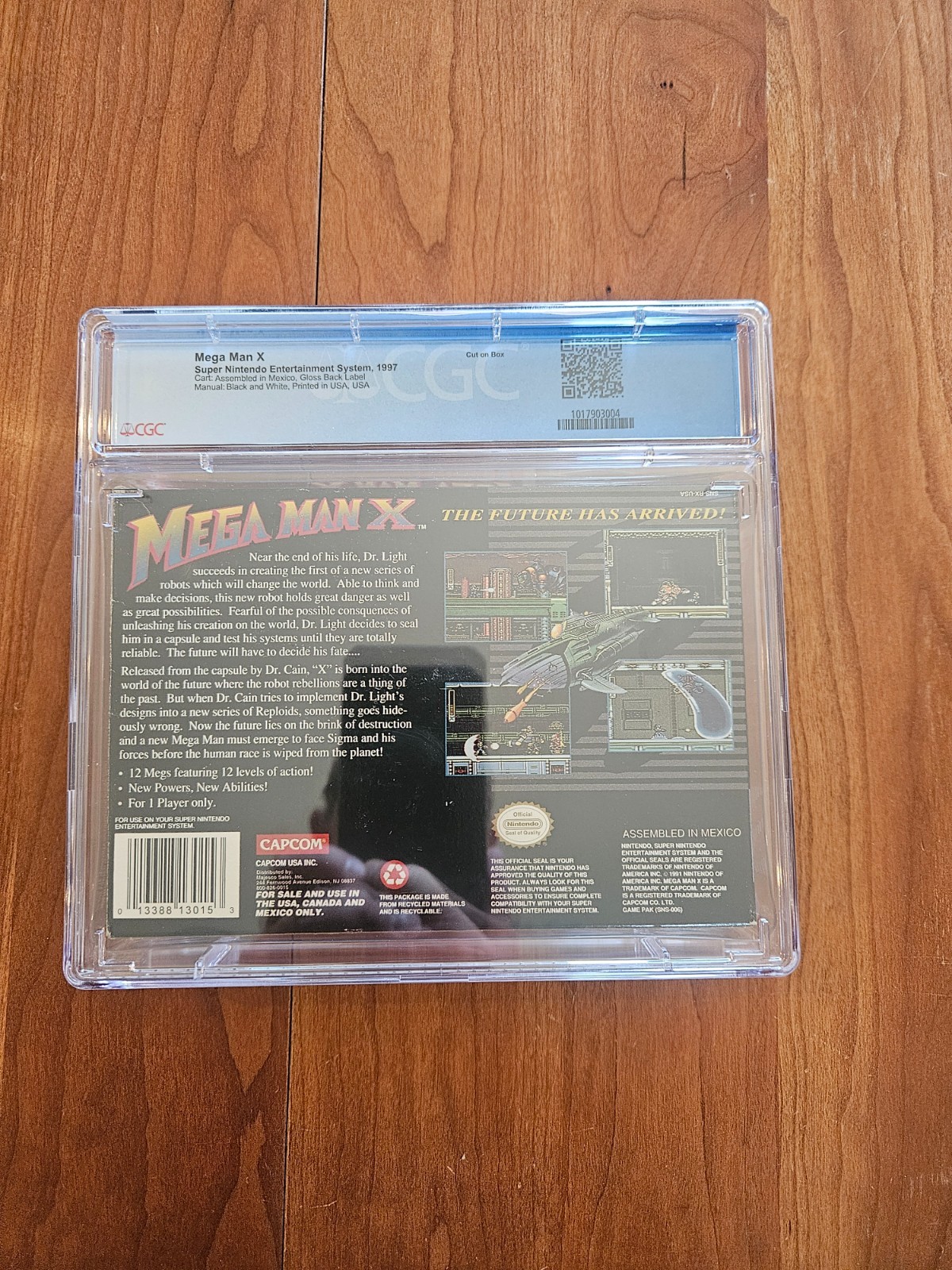 CGC 8.0 Mega Man X SNES 1994 100% CIB Super Nintendo AMAZING Mexico RARE