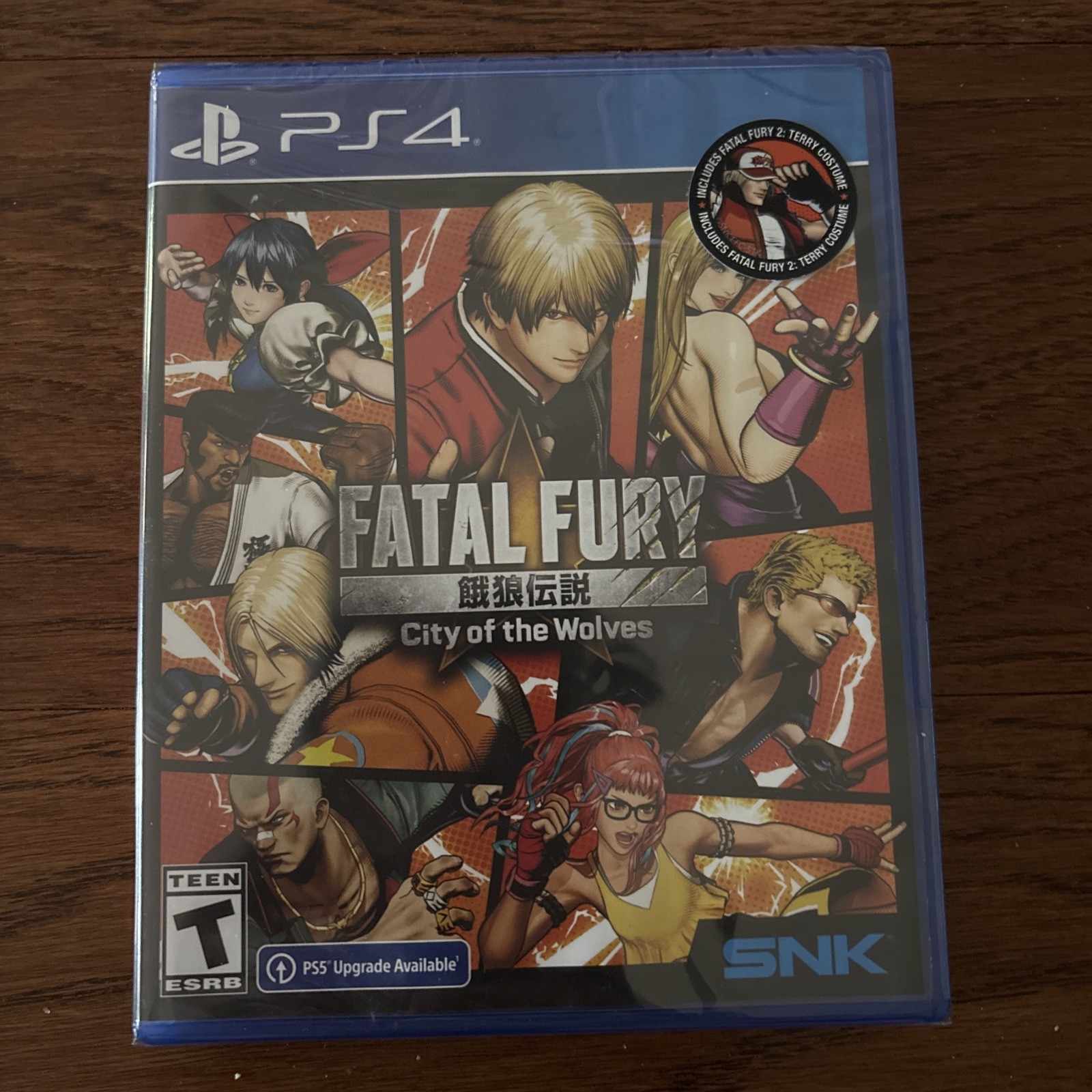 Fatal Fury City of the Wolves (PS4) New Sealed PS5 upgrade avl w/ Terry Costume