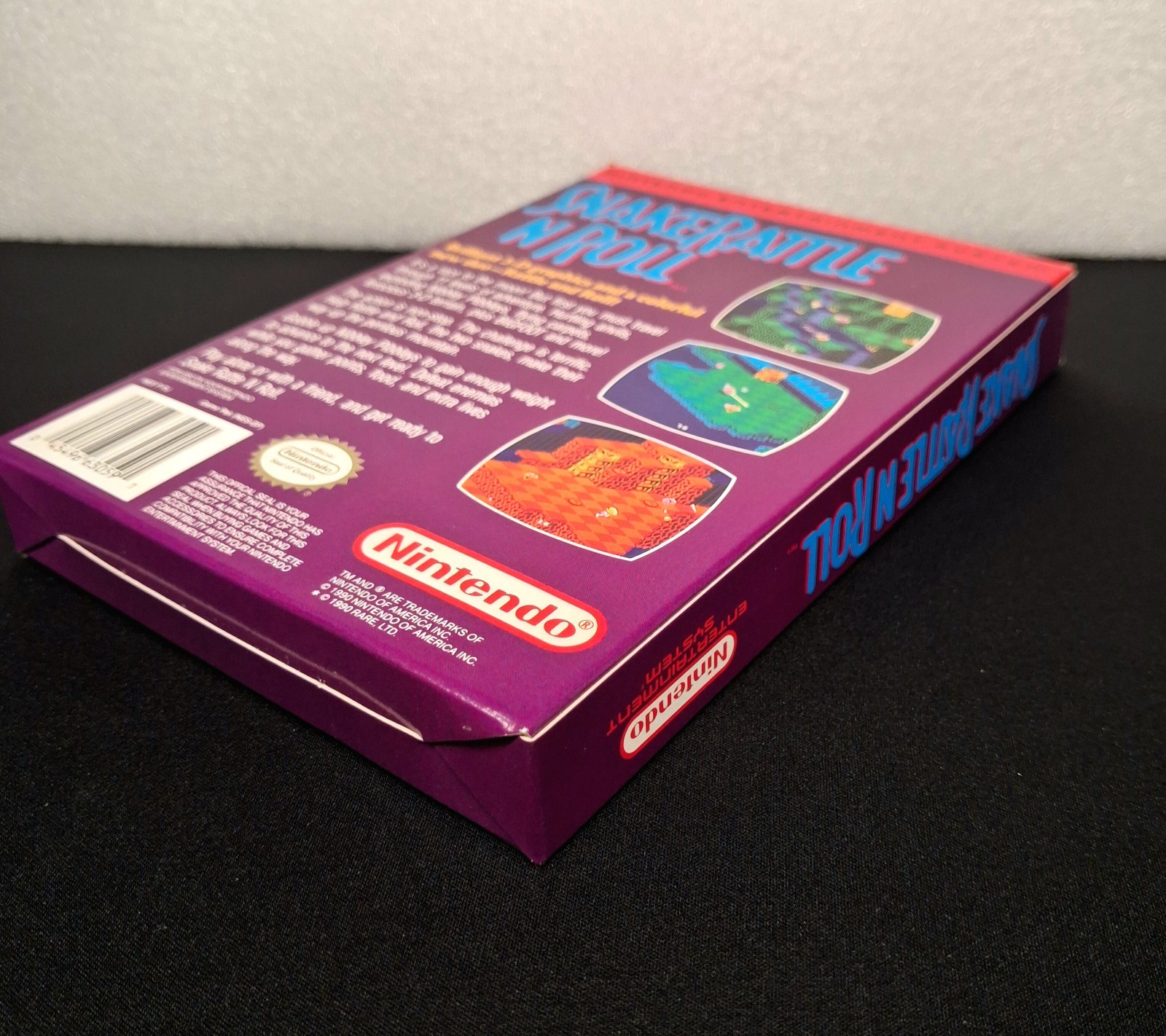 Snake Rattle n Roll (Nintendo NES, 1990) Box Only Very Good Condition