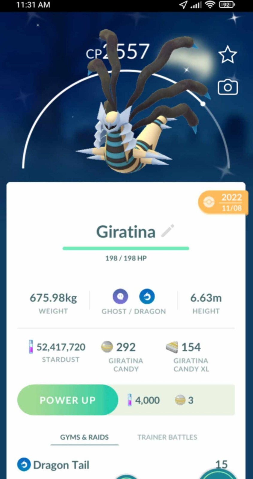 Pokemon Shiny Giratina (Origin) – TRA’DE 1 mill Dust GO – Read Description