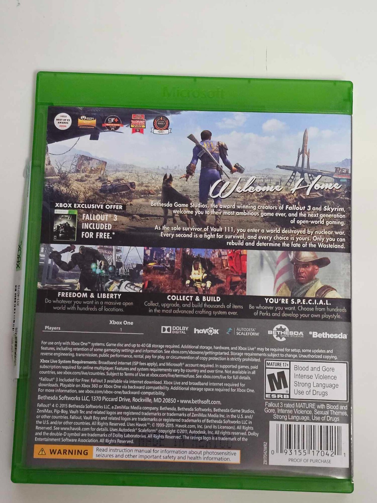 Fallout 4 (Xbox One, 2015)