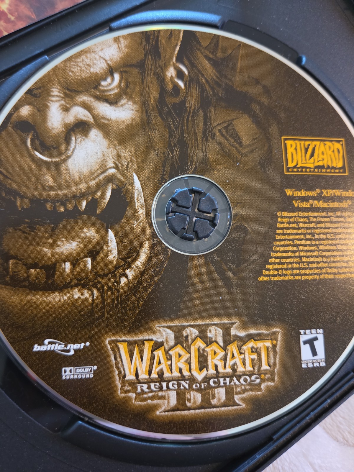 WarCraft III: Reign of Chaos – Collector’s Edition (Windows/Mac, 2002) Disc Only