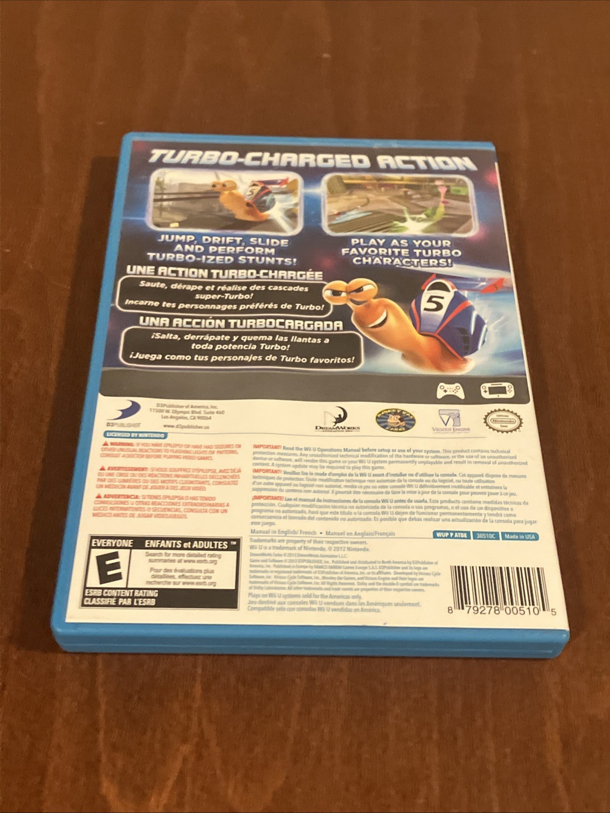 Turbo: Super Stunt Squad (Nintendo Wii U, 2013) Cib