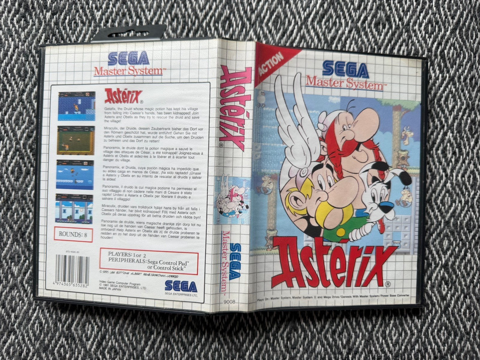 Master System ASTERIX Game (Works on US Consoles) PAL *REGION FREE*