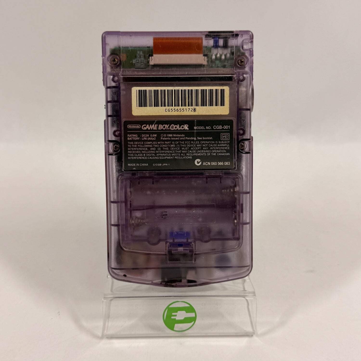 Nintendo Game Boy Color Handheld Game Console Only CGB-001 Atomic Purple