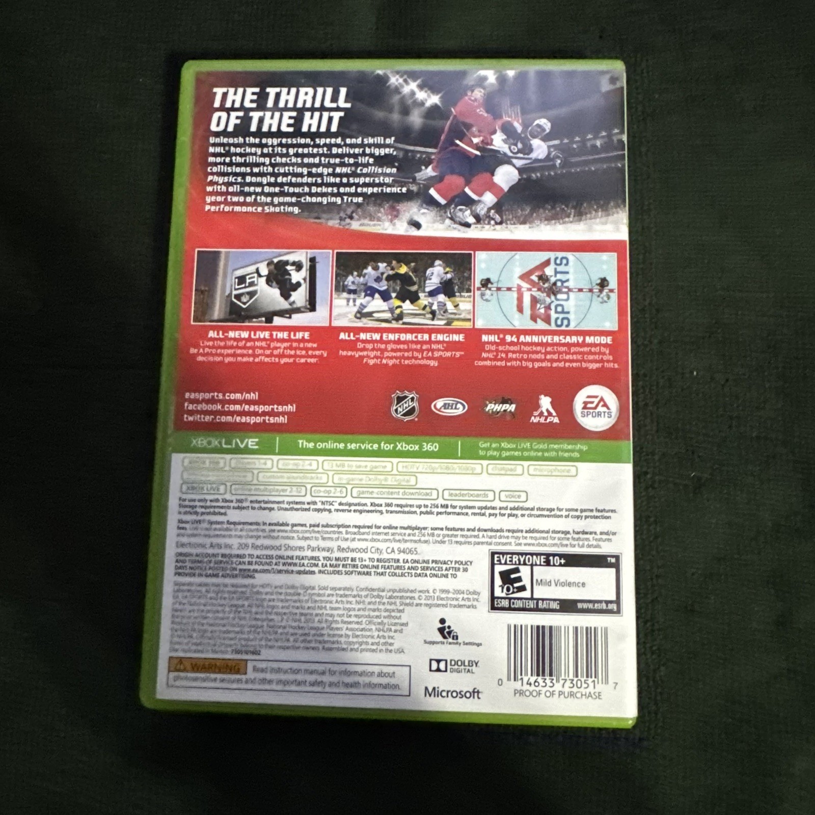NHL 14 (Microsoft Xbox 360, 2013)