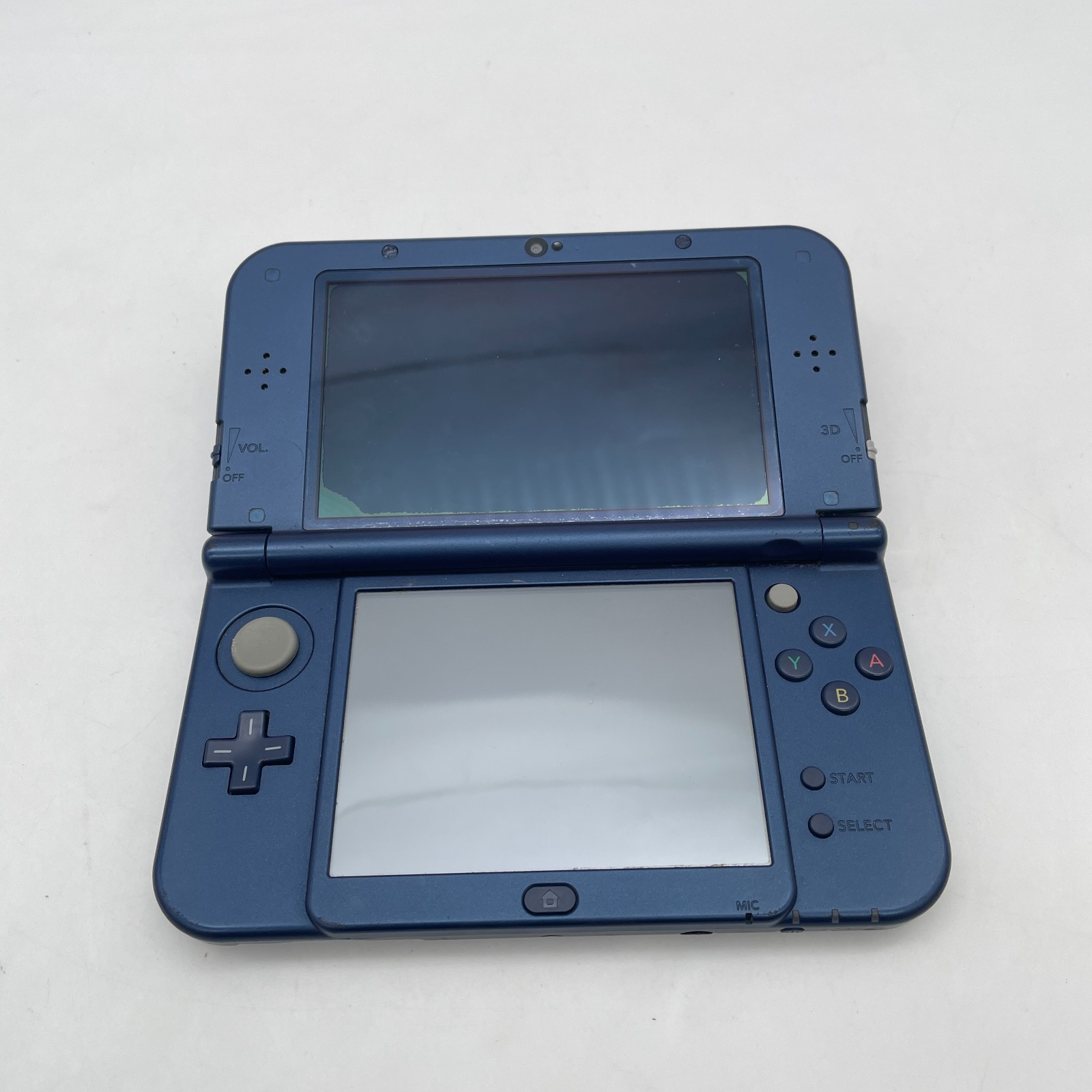 New Nintendo 3DS XL LL Metallic Blue Console Stylus Tested Japanese