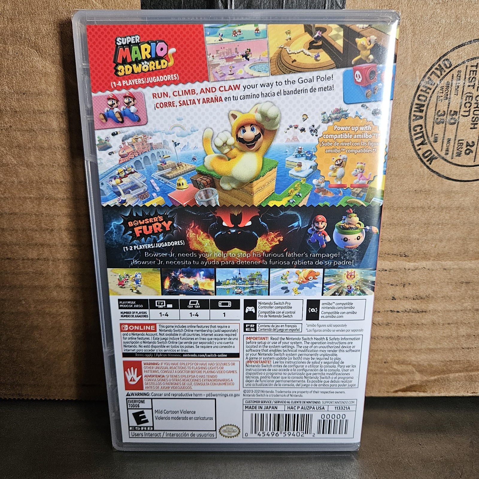 Super Mario 3D World + Bowser’s Fury – Nintendo Switch, NEW