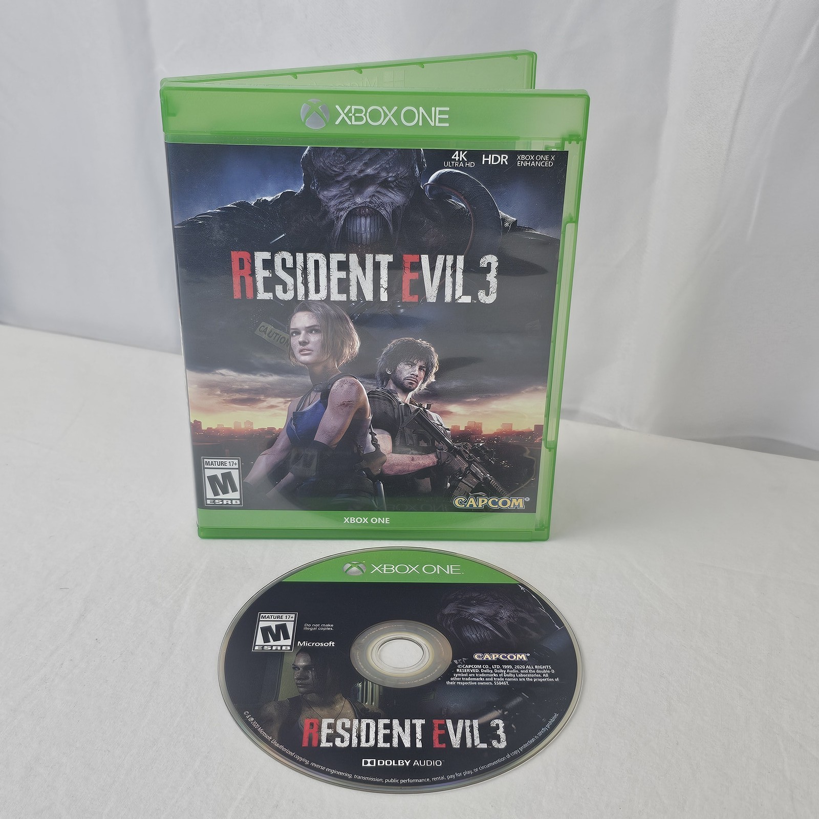 Resident Evil 3 Remake Xbox One (2020) M Mature Capcom Survival Horror Game