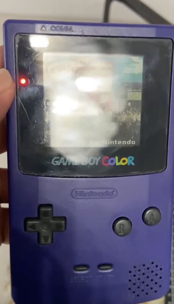Gameboy Color Purple One Game Included Working Good Condition