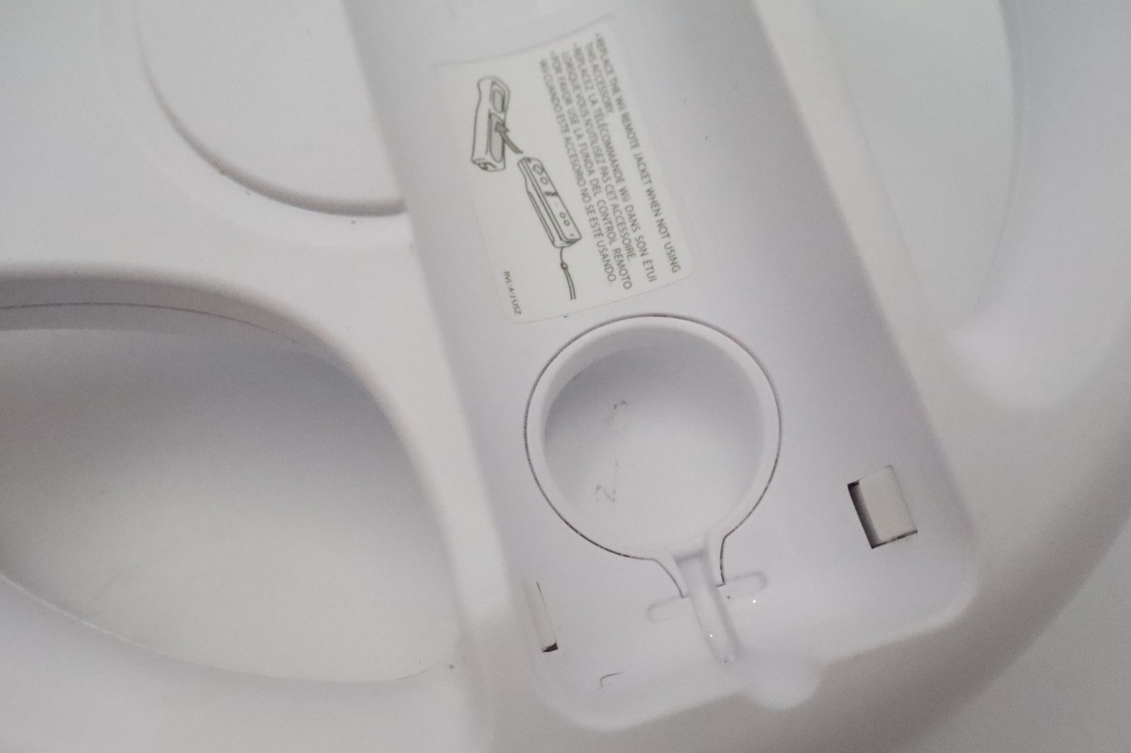 Nintendo Wii Racing Wheel White Steering Controller Accessory RVL-024 OEM