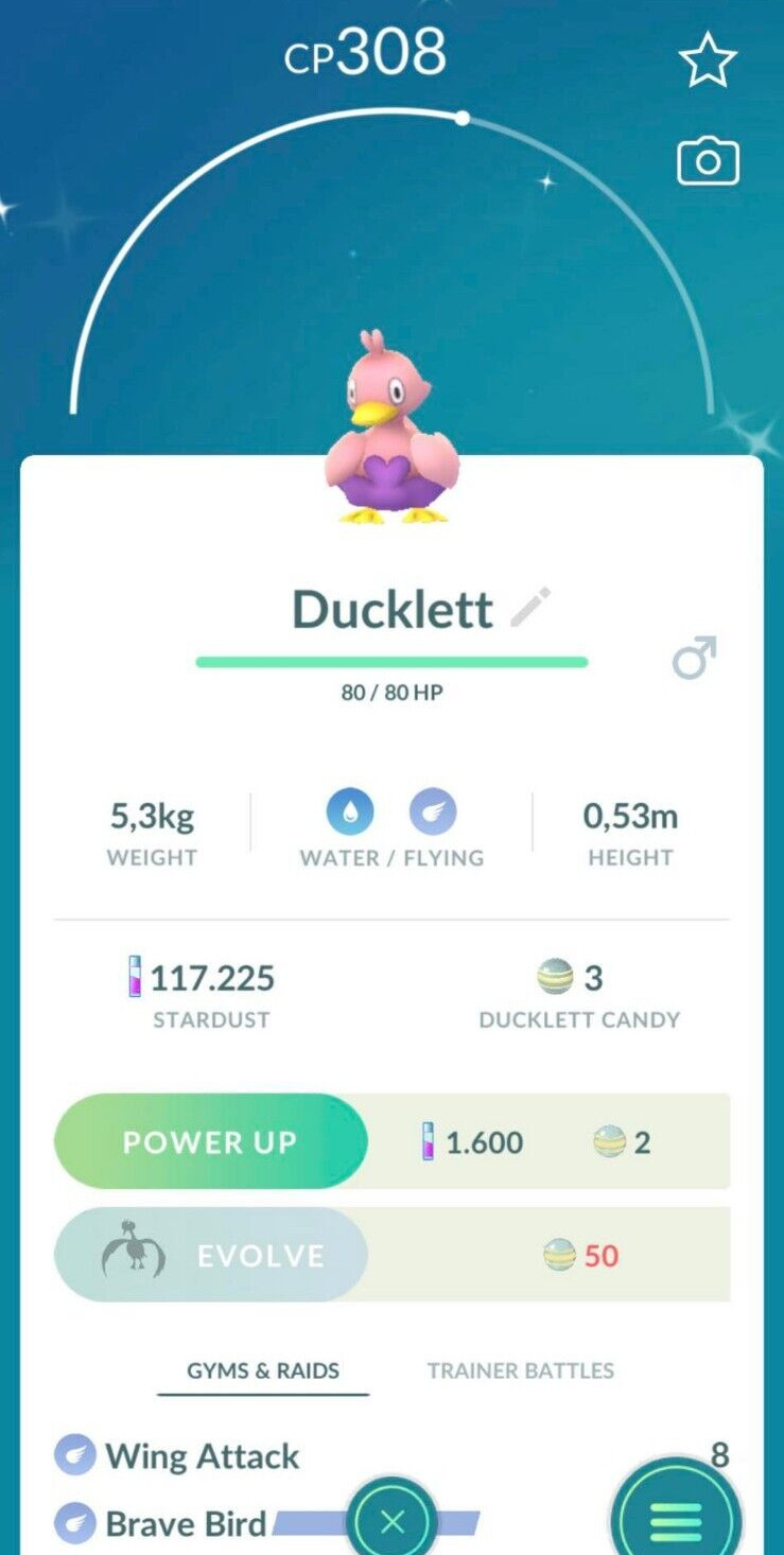 Shiny Ducklett – TRADE 20kStardust – Read Description
