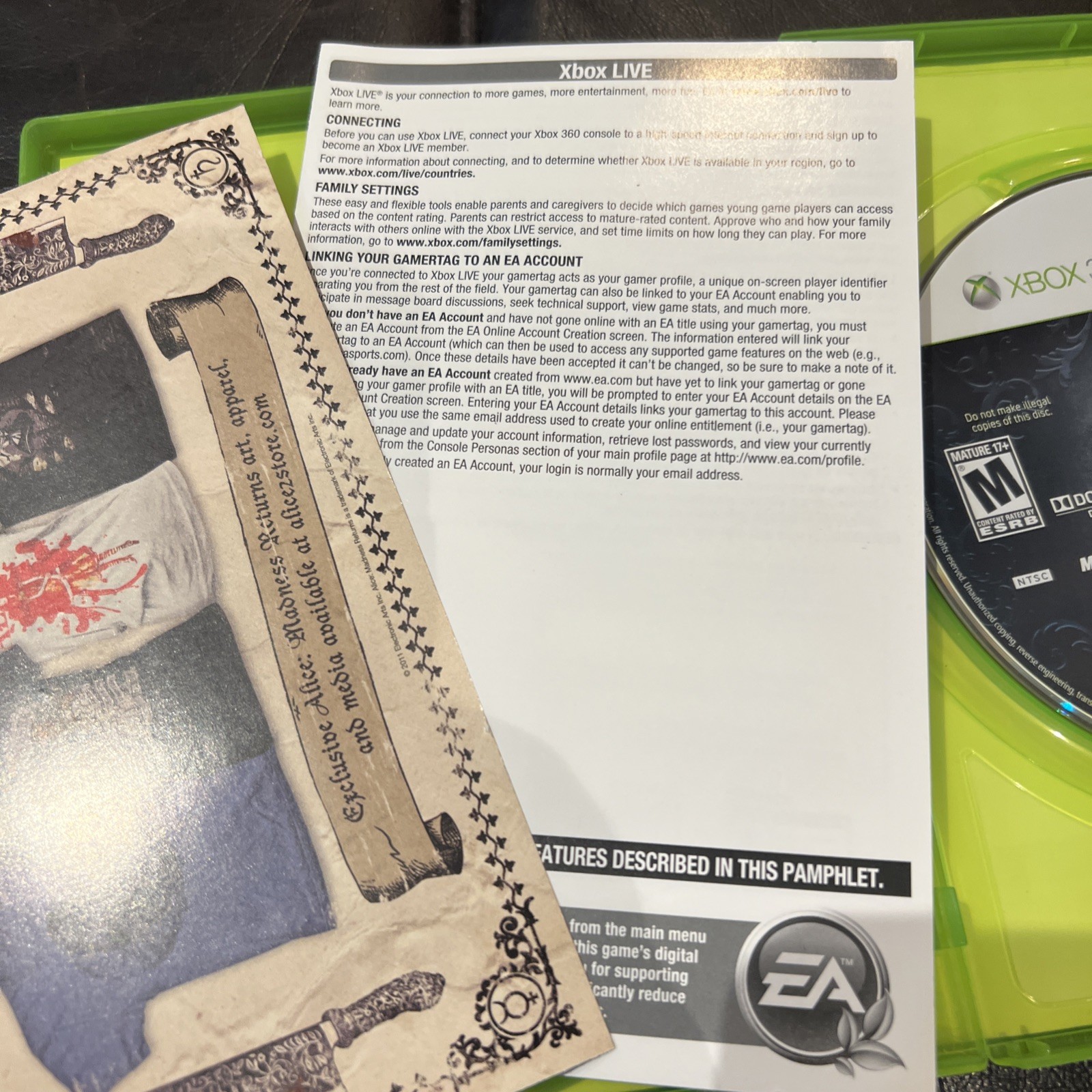 Alice: Madness Returns (Microsoft Xbox 360, 2011)