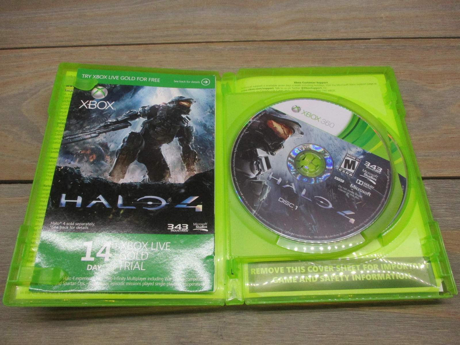 Halo 4 Xbox 360 Video Game Complete Case 2 Discs Manual 343 Industries Tested