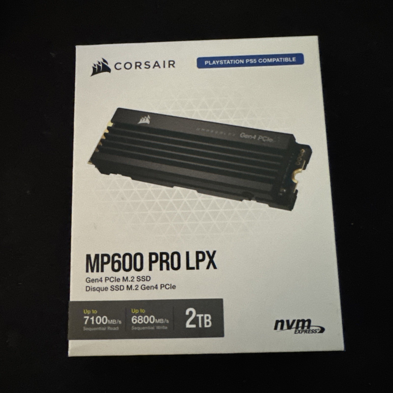 CORSAIR – MP600 PRO LPX 2TB Internal SSD PCIe Gen 4 x4 NVMe with Heatsink PS5