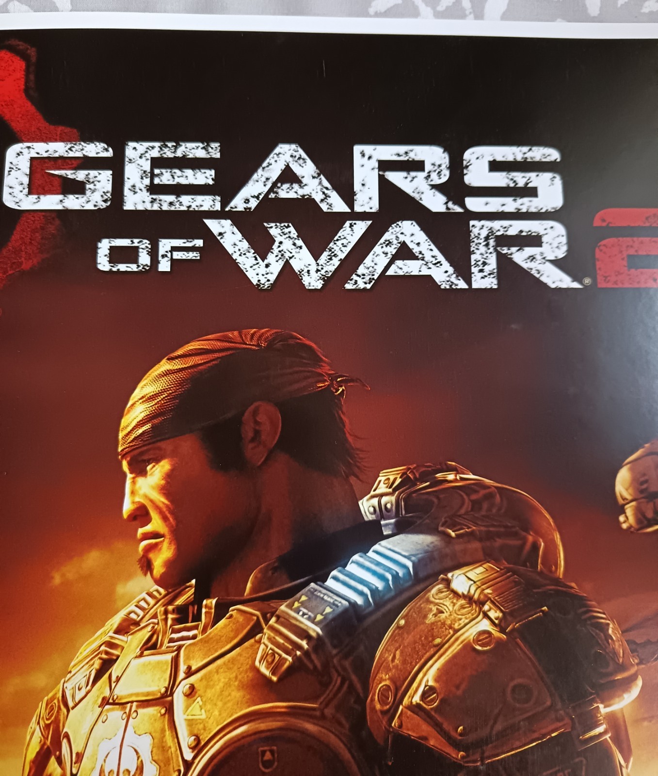 Gears of War 2 Marcus Fenix (Vintage, 2008) XBox 360 Game Poster (RARE)