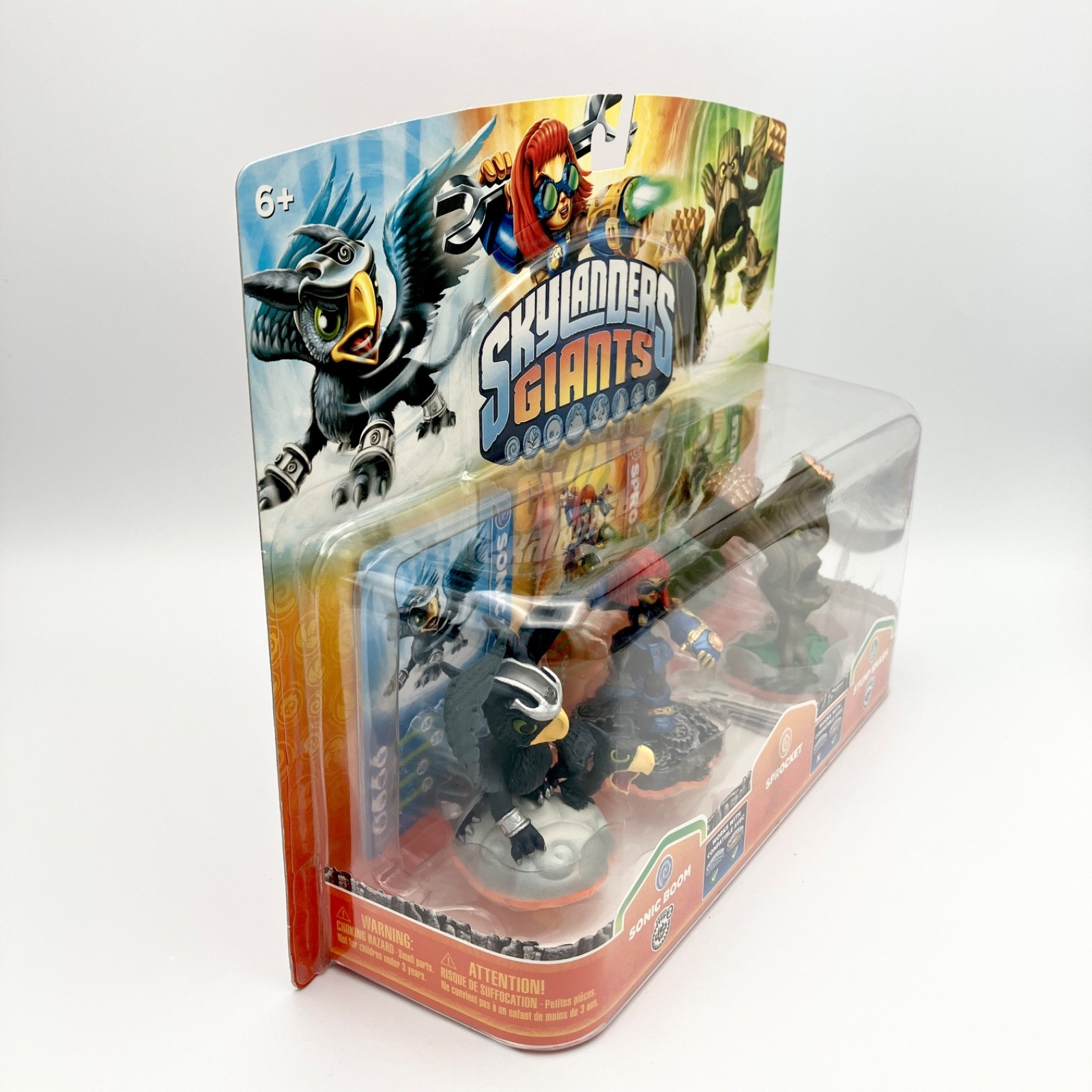 Skylanders Giants Sonic Boom Sprocket Stump Smash 3 Pack Figures NEW SEALED