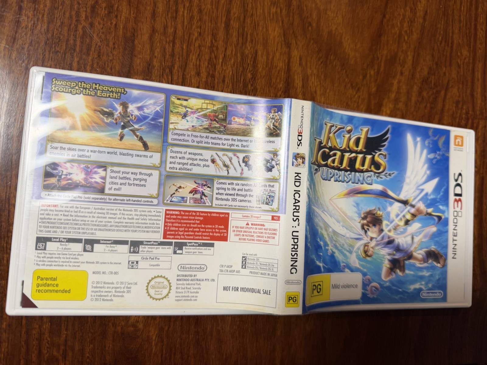 Kid Icarus Uprising (nintendo 3DS, 2012) BIG BOX AU PAL CIB