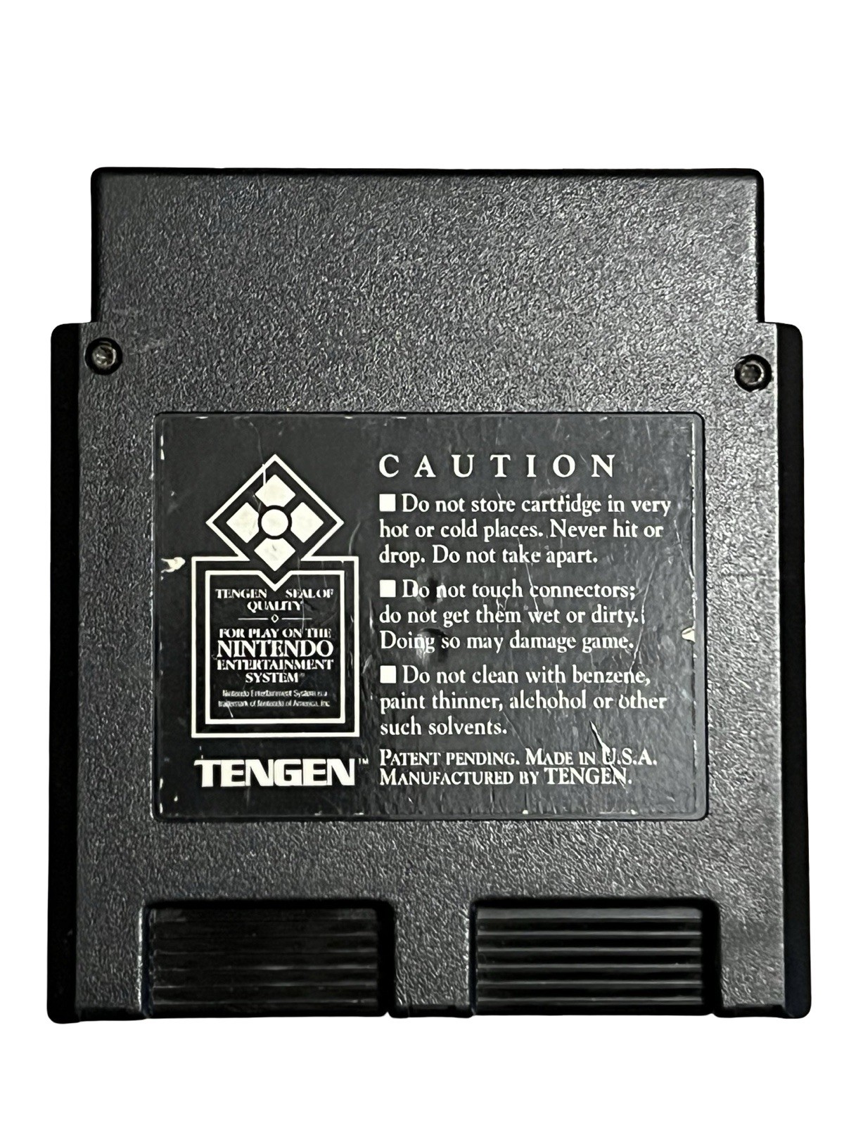 Pac-Man (Tengen Black Cartridge) Nintendo NES Authentic Fast Free Shipping VG/G