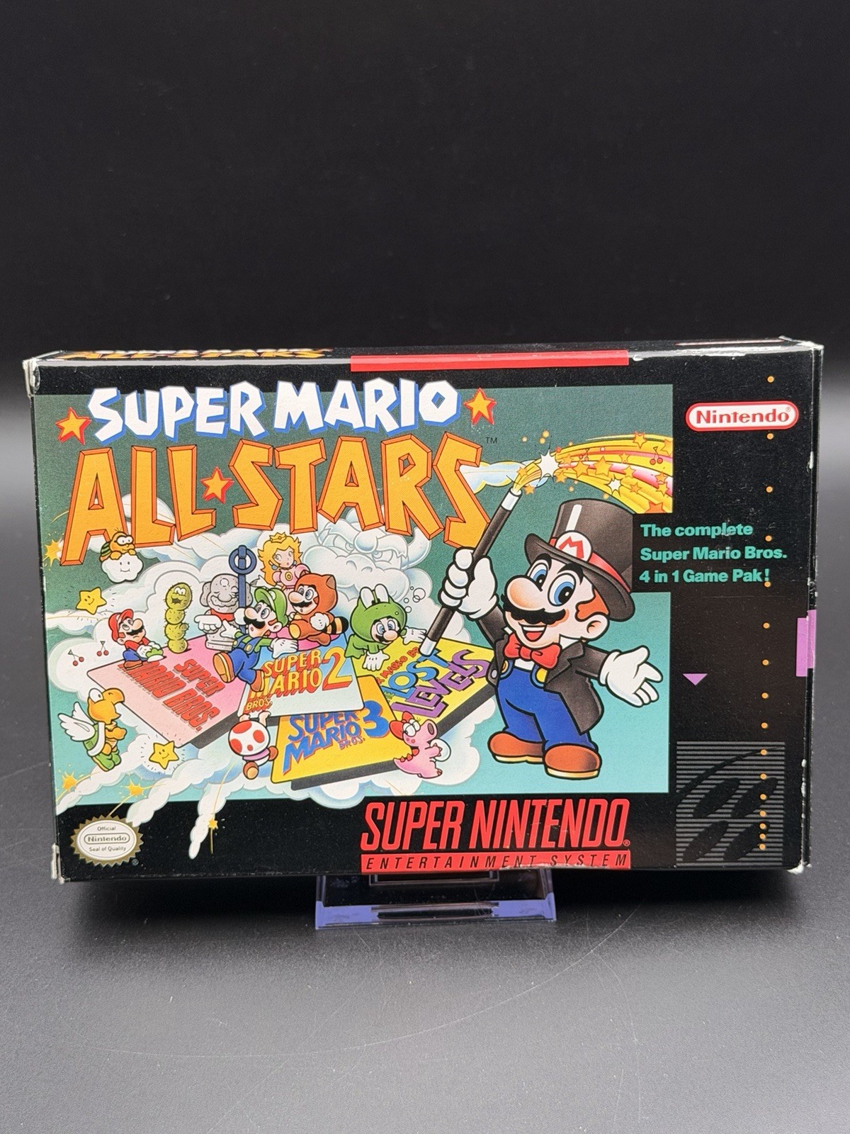 Super Mario All-Stars (Super Nintendo SNES) CIB Complete in Box Manual TESTED