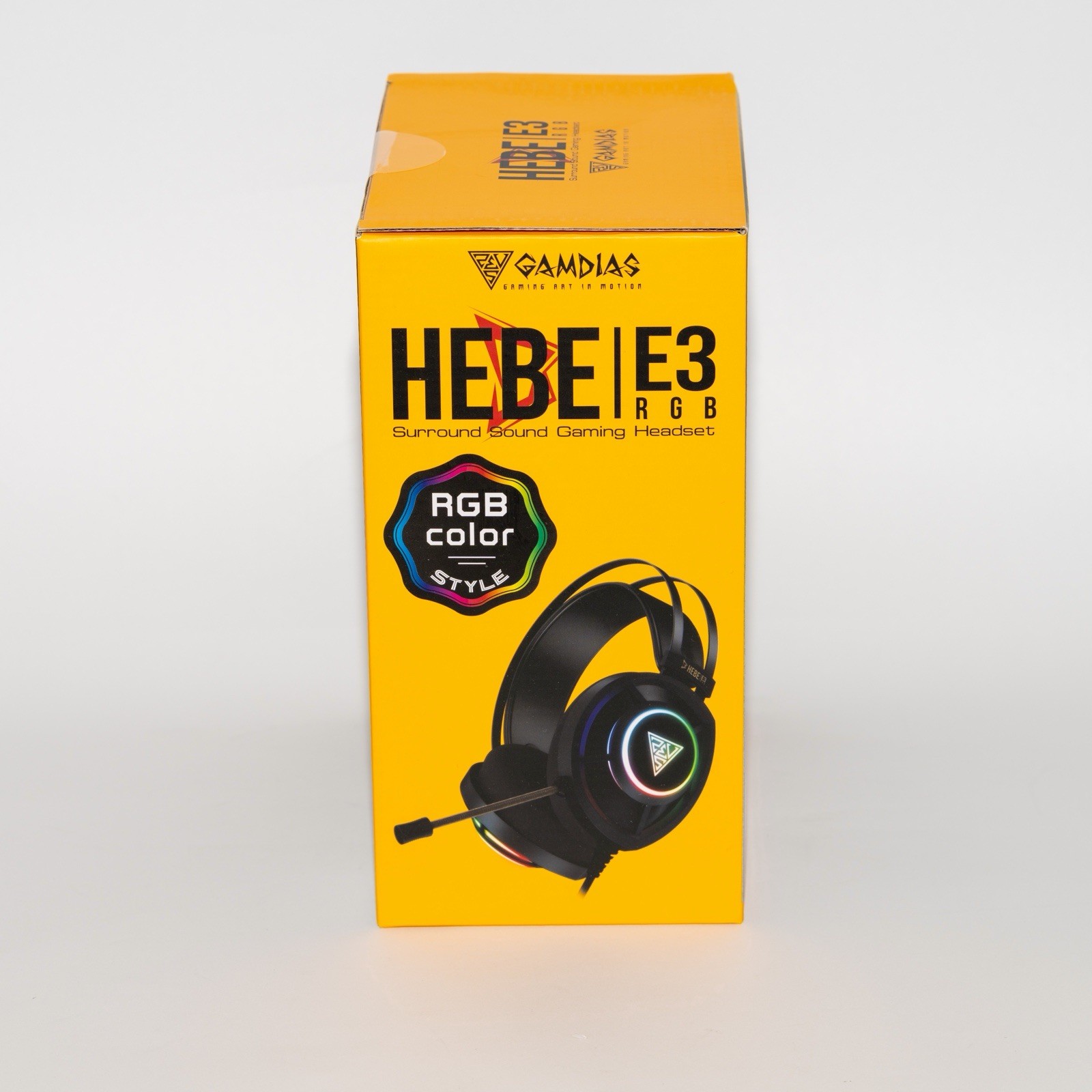 Gamdias HEBE E3 RGB Surround Sound Gaming Headset 50mm Drivers New