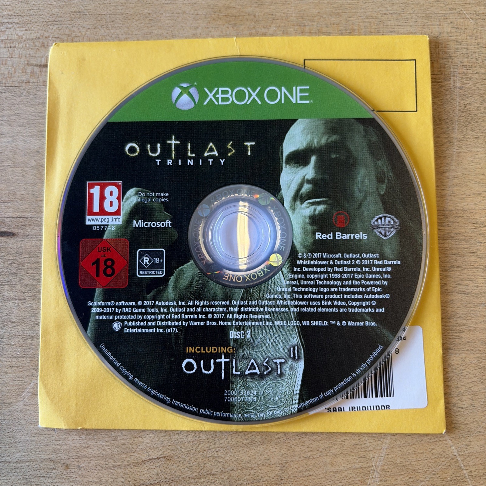 Xbox One Outlast Trinity