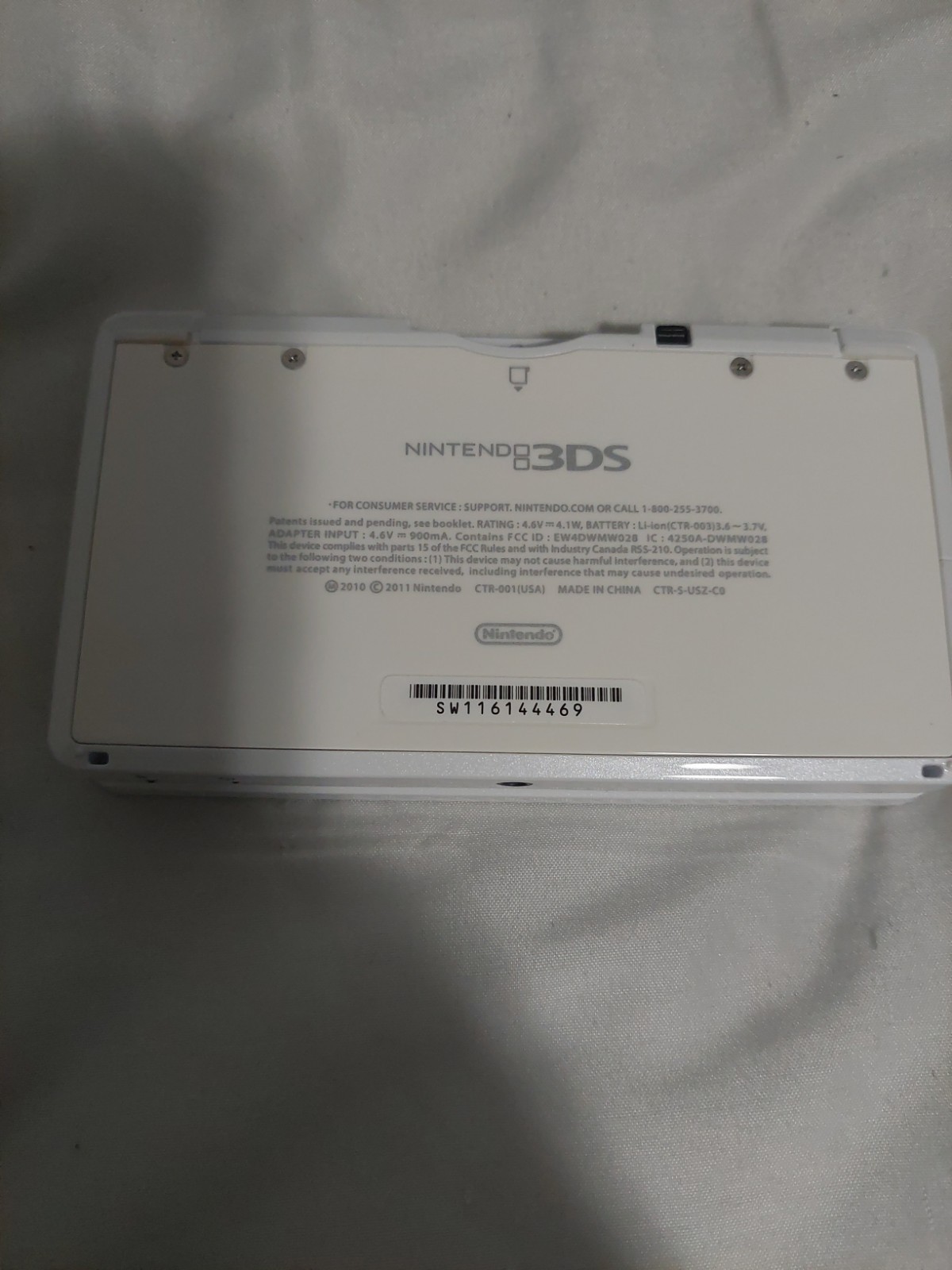 White Original 3ds – Reshelled