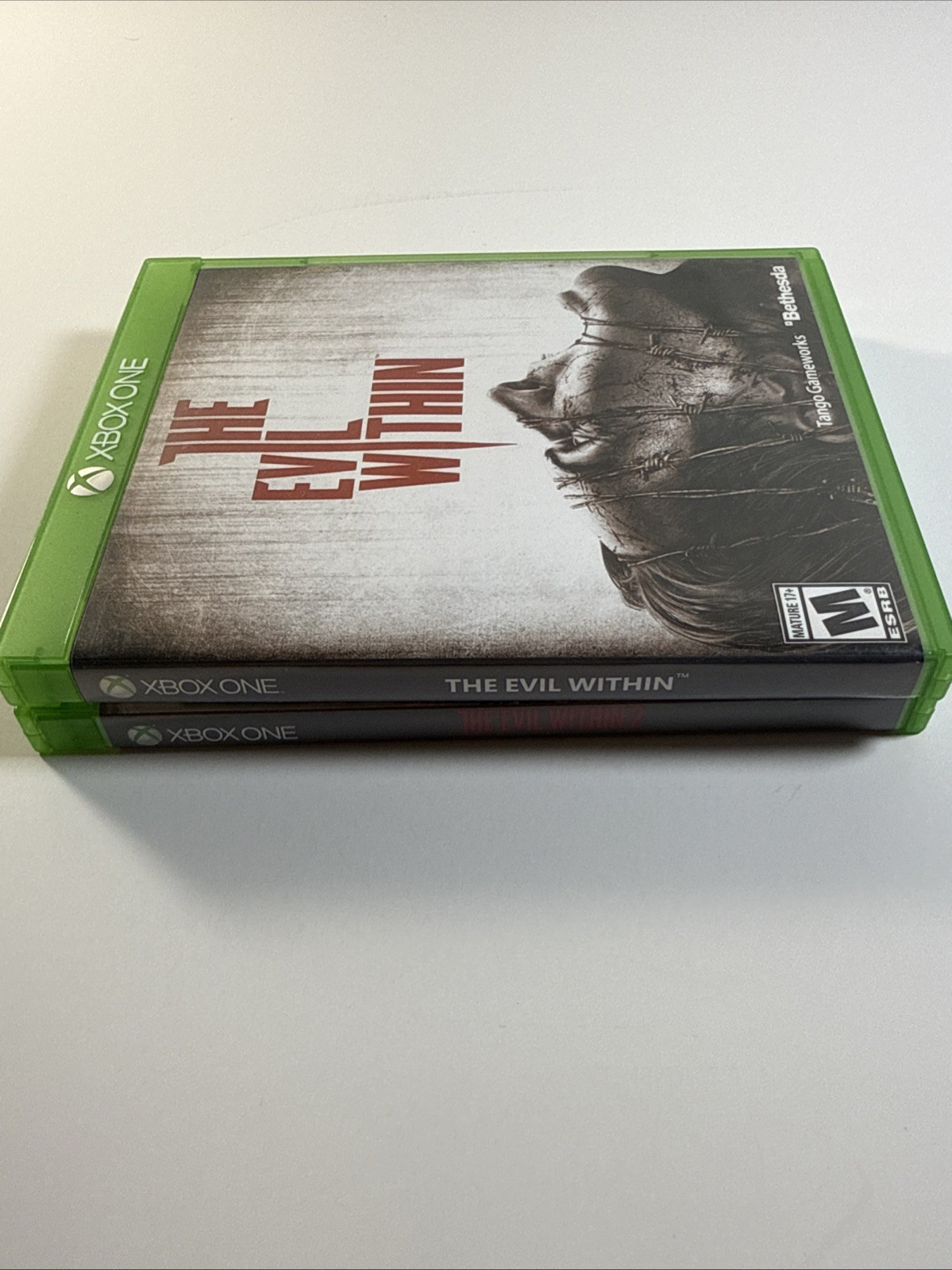 The Evil Within 1 and 2 Microsoft Xbox One Game Combo Lot Near Mint