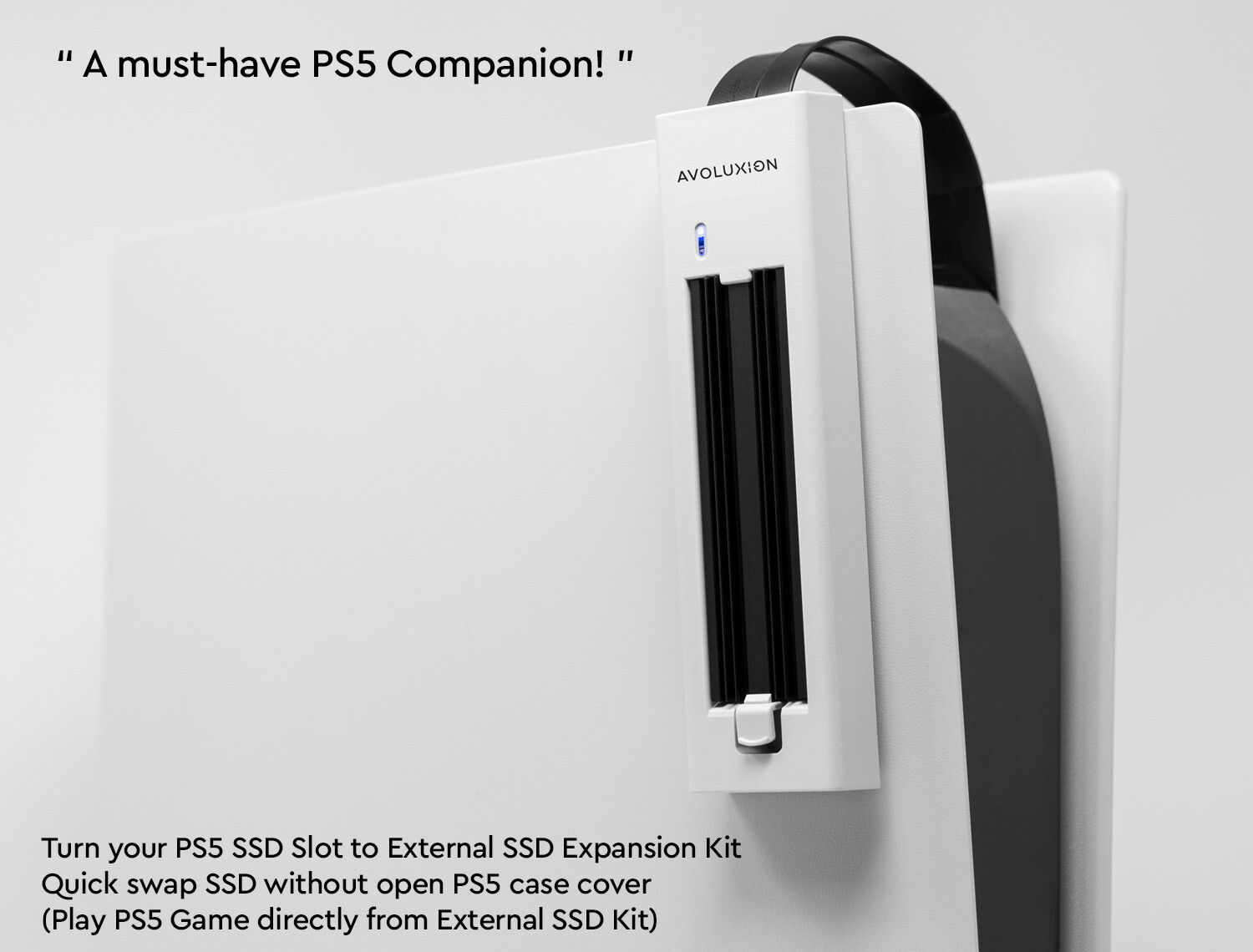 Avoluxion External SSD Expansion Upgrade Kit for PS5 Game Console (PSX-i1)
