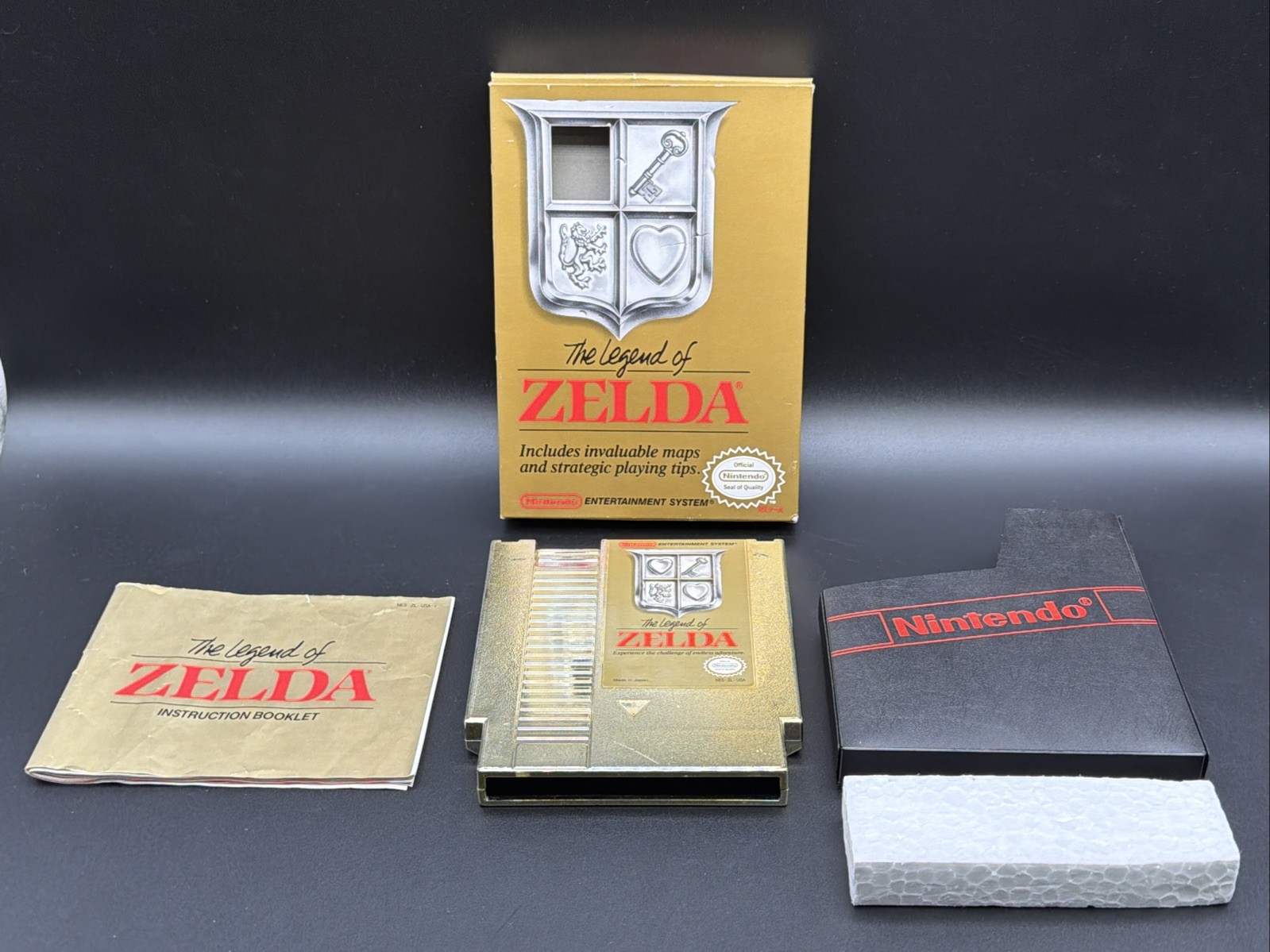 The Legend Of Zelda Oval Seal Box Original Nintendo Entertainment System NES CIB