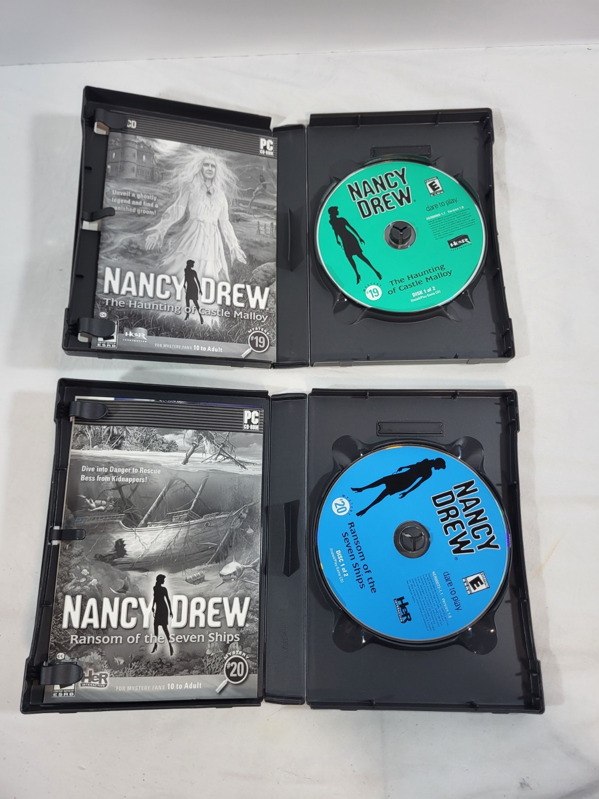 Nancy Drew Her Interactive PC Game Lot of 13 incl #20 Ransom of the Seven Ships