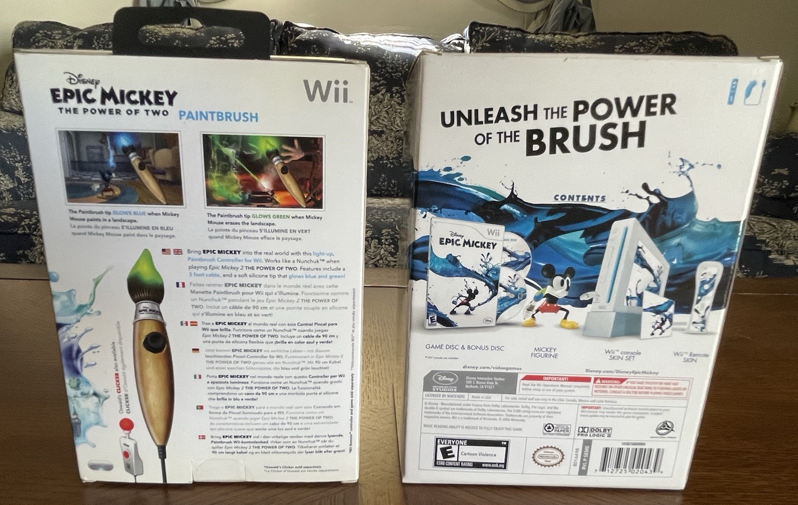 Wii Epic Mickey Collector’s Edition Open Box & Sealed Epic Mickey 2 Paint Brush